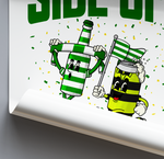 The Stripe & Shamrock Brew Co - Classic Can & Bottle Duo Print