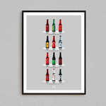 Wrexham Classic Bottle Print