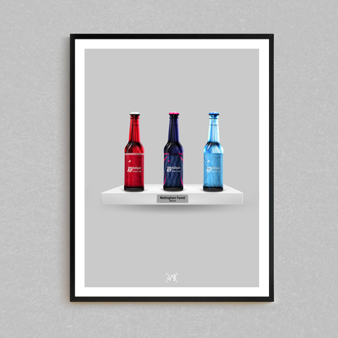 Nottingham Forest 24/25 Kit Bottle Print