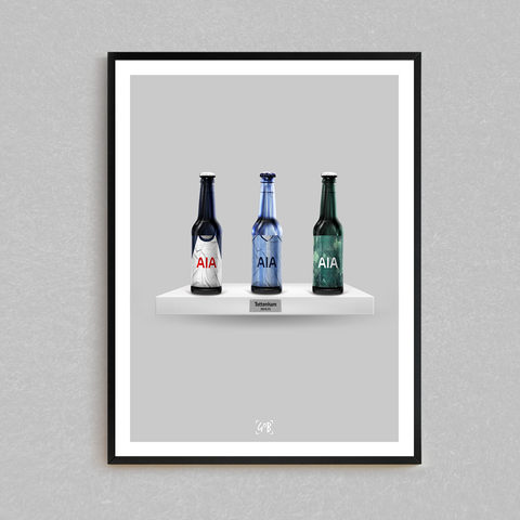 Tottenham 24/25 Kit Bottle Print