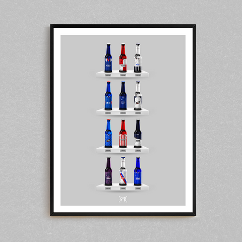 Rangers Classic Bottle Print