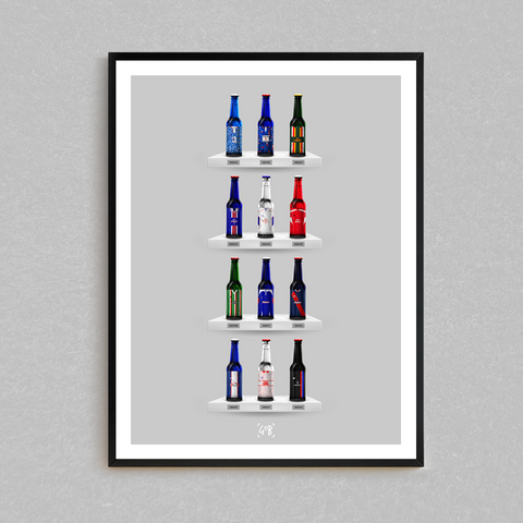 Carlisle Utd Classic Bottle Print