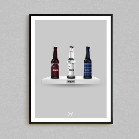 Aston Villa 24/25 Kit Bottle Print