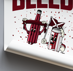 Maroon Pour Brewing Co - Classic Can & Bottle Duo Print
