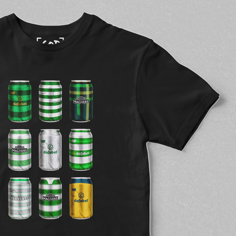 Celtic '9 in a Row' Classic Cans T-Shirt