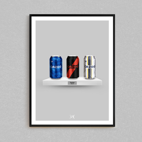 Everton 21/22 Kit Can/Bottle Print