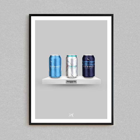 Manchester City 21/22 Kit Can/Bottle Print