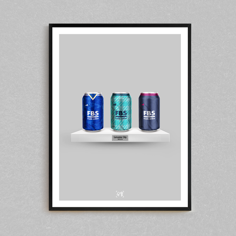 Leicester City 21/22 Kit Can/Bottle Print