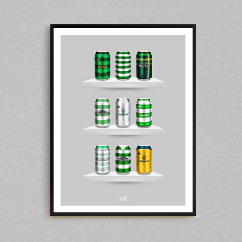 Celtic '9 in a row' Classic Can Print