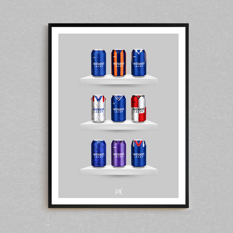 Rangers '9 in a Row' Classic Can Print