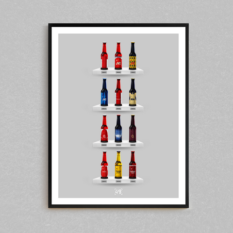 Arsenal Classic Bottle Print