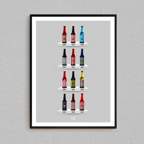 Brentford Classic Bottle Print