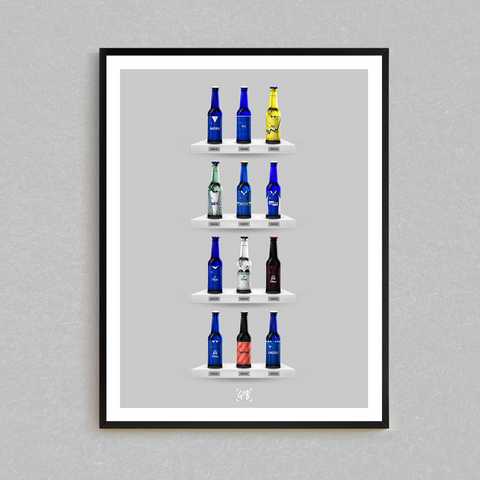 Everton Classic Bottle Print