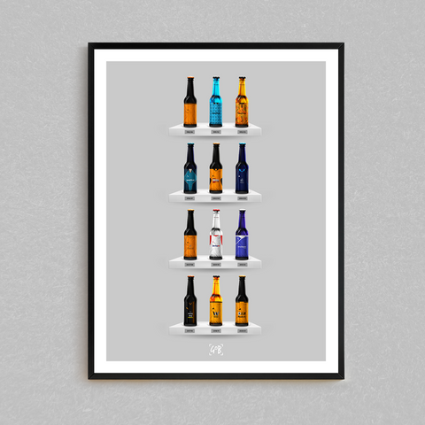 Wolves Classic Bottle Print