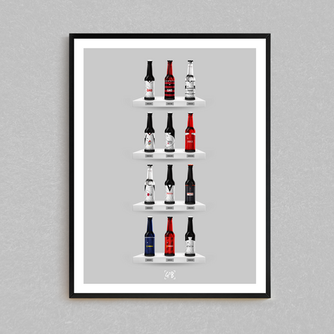 Fulham Classic Bottle Print