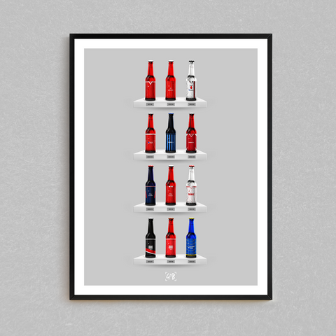 Nottingham Forest Classic Bottle Print