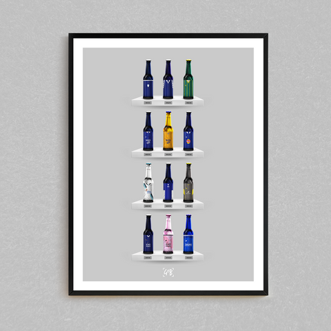 Leicester City Classic Bottle Print